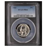 1964 - PCGS PR66 Washington Silver