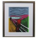 The Scream Giclee By Andy Warhol After E Munch