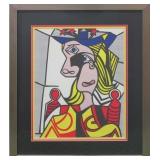 Woman In Flower Hat Giclee Roy Lichtenstein