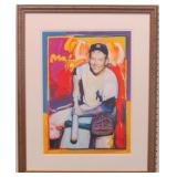 Mickey Mantle Giclee By Peter Max