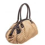 Gucci Sukey Boston Canvas Satchel Bag