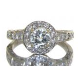 14kt Gold Round Brilliant 1.55 ct Diamond Ring