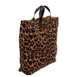 Fendi Large Chef Shopper Leopard Tote