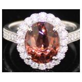 14kt Gold 3.89 ct Tourmaline & Diamond Ring