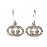 Gucci Silver Double G Earrings