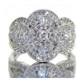 10kt Gold Brilliant 1.00 ct Baguette Diamond Ring