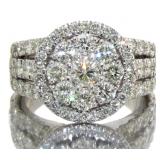 10kt Gold Brilliant 3.00 ct Diamond Dinner Ring