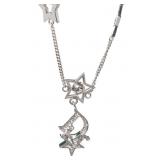 Dior Silver Star Logo Rhinestone Bracelet