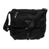 Prada Black Single Flap Crossbody