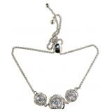 Beautiful White Topaz Twist Bracelet