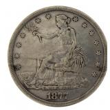 1877 Seated Liberty Silver Trade Dollar