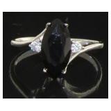 Beautiful Marquise Cut Onyx Designer Ring