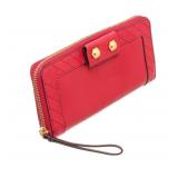 Marc Jacobs Red Leather Zippy Wallet