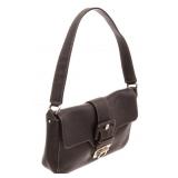 Salvatore Ferragamo Gancini Black Handbag