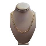 14kt Gold Quality 24" - 6.5 mm Figaro Necklace