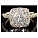 14kt White Gold 2.41 ct Round Diamond Ring