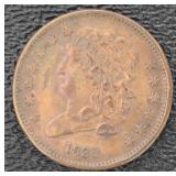1832 Liberty Copper Half Cent *RARE - Low Mintage