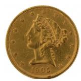 1905-S Liberty Head $5.00 Gold Half Eagle