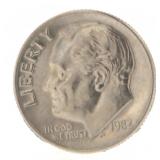 1982 (No P) Roosevelt Dime *Major Key Error
