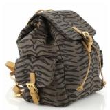 Fendi Tiger Stripe Drawstring Backpack