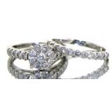 10kt Gold 1.00 ct 2pc Diamond Wedding Set