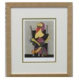 Donna Seduta Print Plate Signed by Pablo Picasso