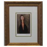 Woman in Black Dressnby Modigliani