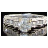 14kt Gold Brilliant 1.34 ct Round Diamond Ring