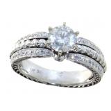 14kt Gold 1.75 ct Round Diamond Ring