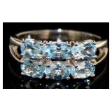 Natural 1.50 ct Aquamarine Designer Ring
