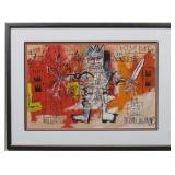 Untitled Warrior by Graffiti Artist Basquiat