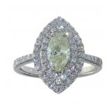 14kt Gold 1.50 ct Marquise Cut Diamond Ring