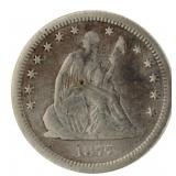 1877 Carson City Seated Liberty Silver Quarter