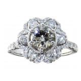 14kt Gold 2.05 ct Diamond Engagement Ring