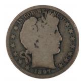 1897-S Barber Silver Half Dollar *Key Date