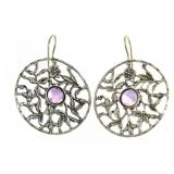 XX-Large Natural 5.00 ct Amethyst Earrings