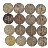 Mixed Date: Walking Liberty Silver Half Dollar