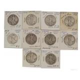 Mixed Date: Walking Liberty Silver Half Dollar