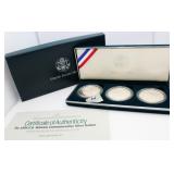US Mint 1994 US Veterans 3 pc Commemorative Set