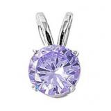 Round 2.00 ct Lavender Solitaire Pendant