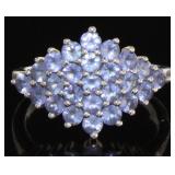 Natural 1.20 ct Tanzanite Marquise Cocktail Ring