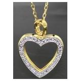 Diamond Accent Heart Pendant