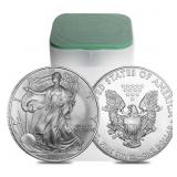 2004: US Mint Tube American Eagle Silver Dollar