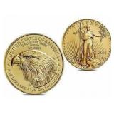 2021 Type 2 American Eagle $10.00 Gold Coin