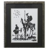 Don Quioxte Silkscreen By Pablo Picasso