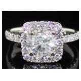 14k White Gold 2.26ct Round Cut Diamond Ring