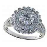 14kt Gold Round Brilliant 1.61 ct Diamond Ring