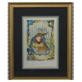 Courtesan Print Plate Signed By Salvador Dali