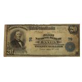 Series 1902 Canton OH Large $20 National Currency