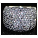 Stunning 4.00 ct Black Diamond Cocktail Ring